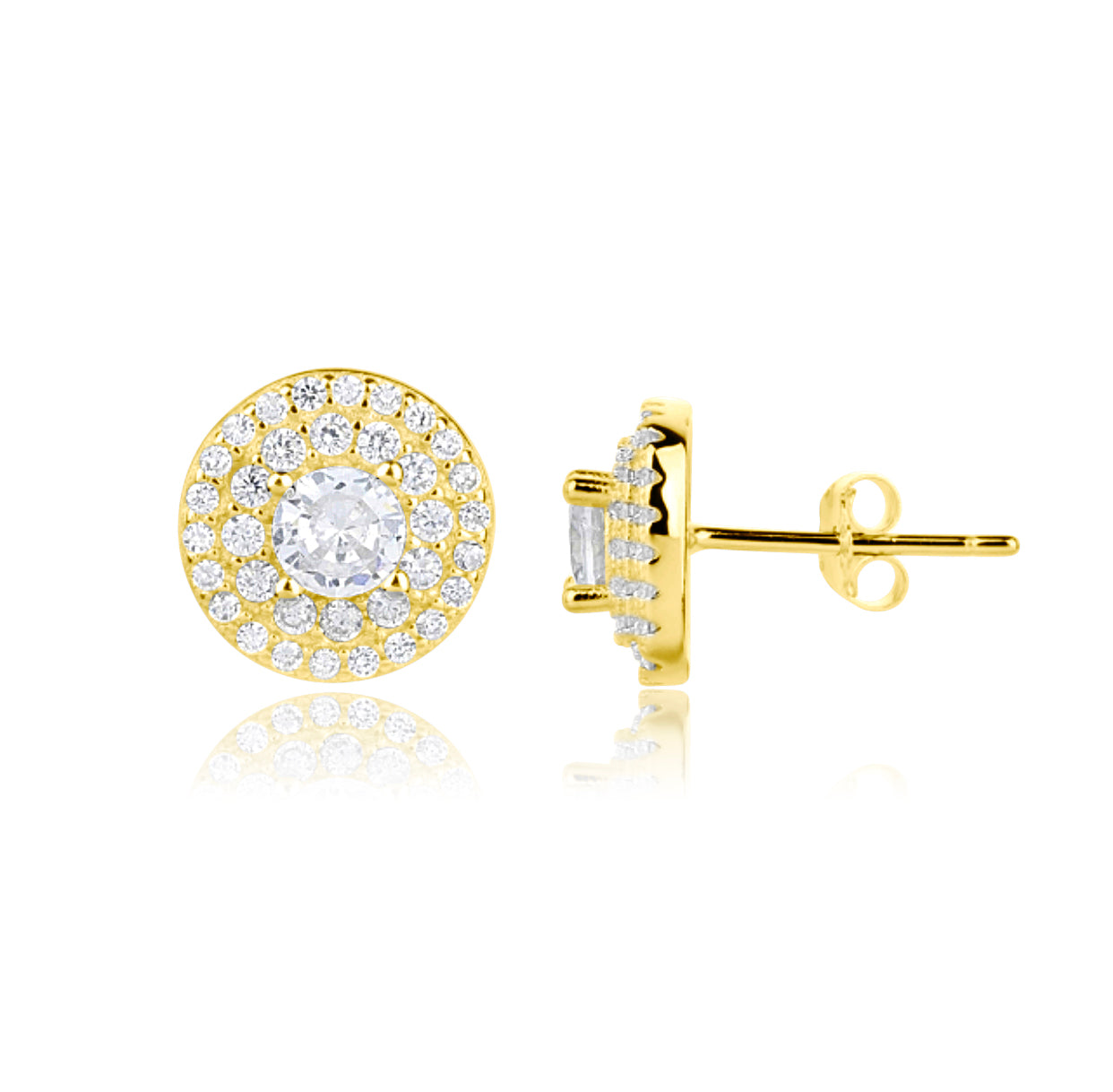 עגילי שמש- זהב