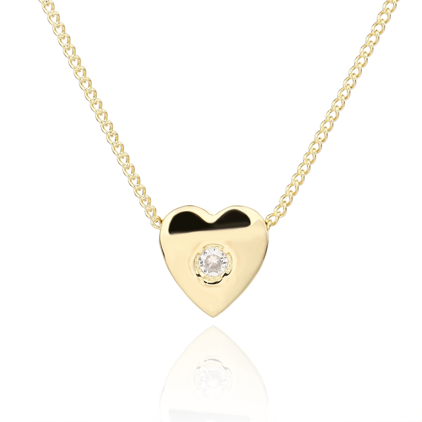 שרשרת לב הירח- זהב