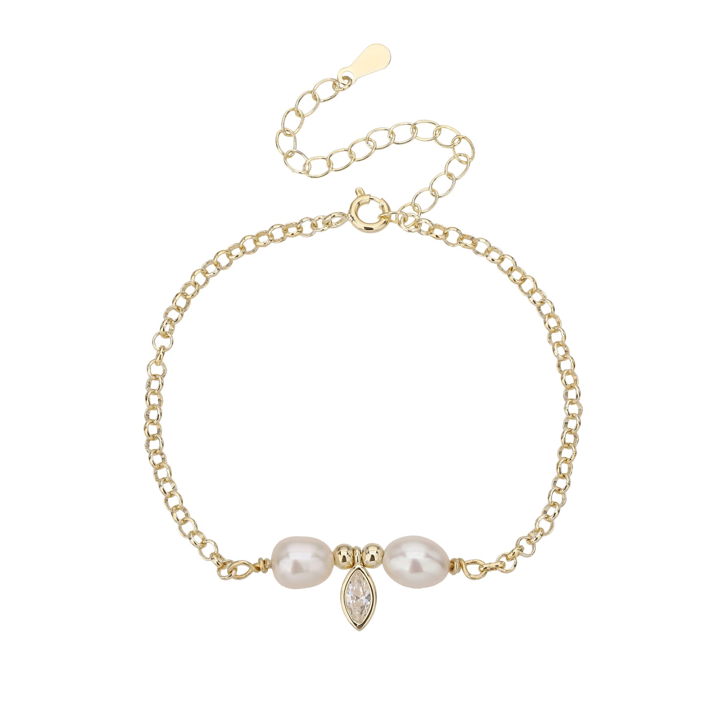 צמיד פניני המלוכה- זהב