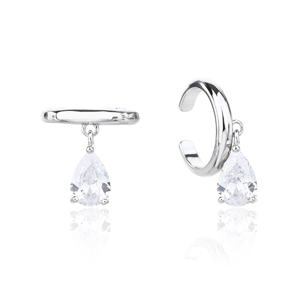 עגילי הליקס עלה האלמון- כסף