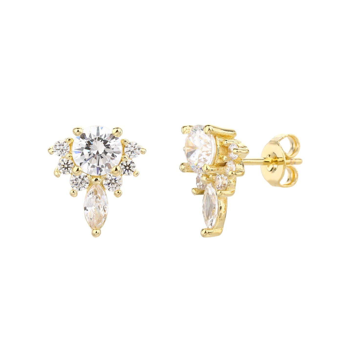 עגילי מז'ב- זהב