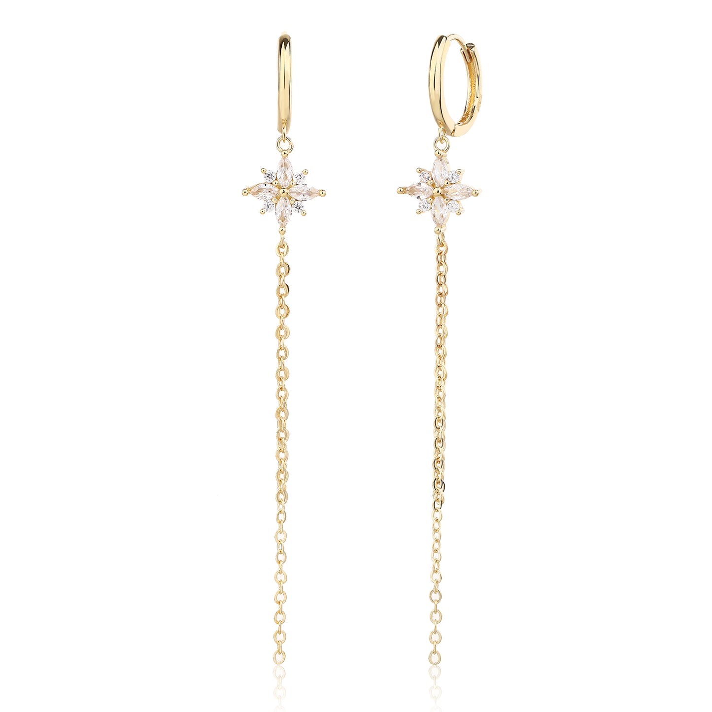 עגילי כוכב הים- זהב