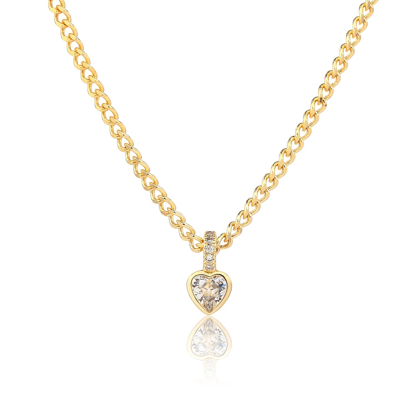 שרשרת וינטג' לב- זהב