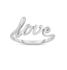 טבעת LOVE- כסף 925