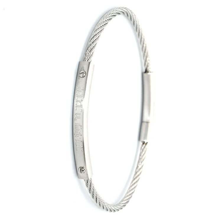 צמיד Steel כסוף לגבר