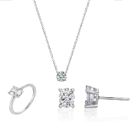 סט אבן השחר- כסף