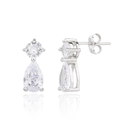 עגילי טיפת המלכות- כסף