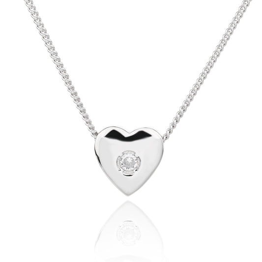 שרשרת לב הירח- כסף