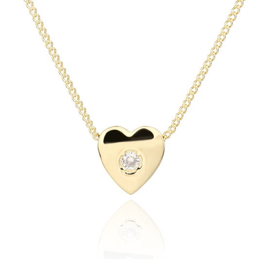 שרשרת לב הירח- זהב