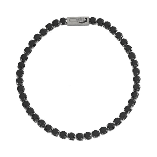 צמיד טניס אייס שחור לגבר