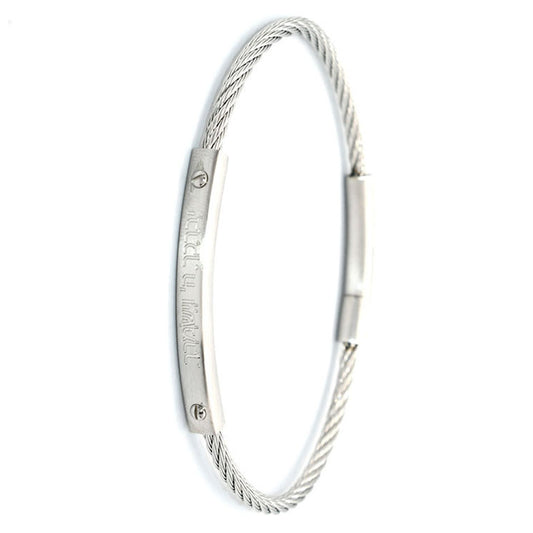 צמיד Steel כסוף לגבר