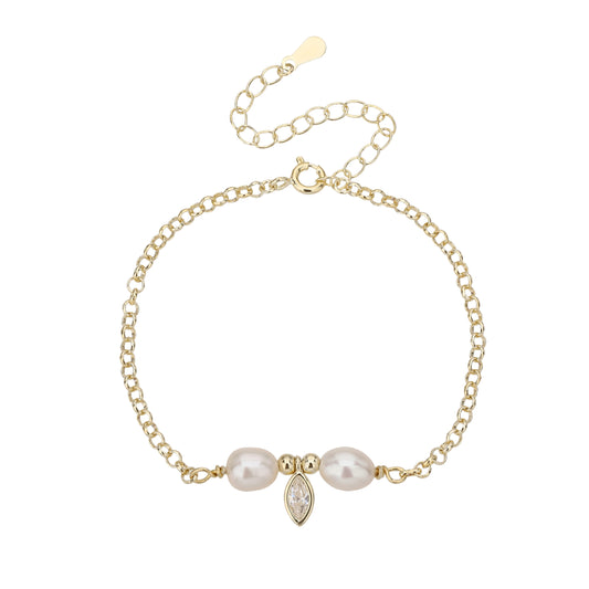 צמיד פניני המלוכה- זהב