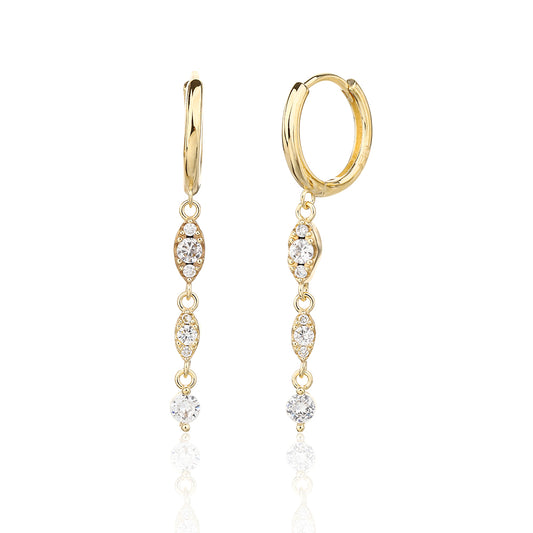 עגילי הטוליפ- זהב