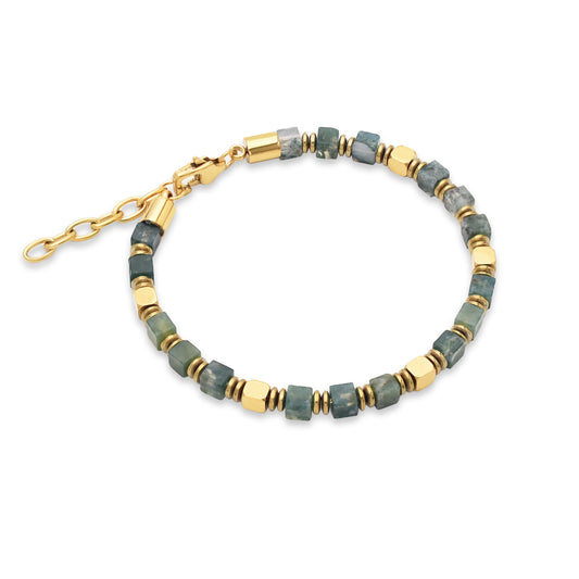 צמיד האוקיינוס השקט לגבר בגווני הים והזהב