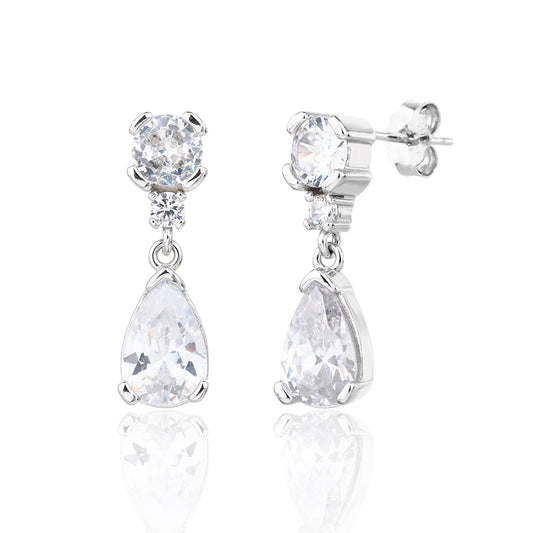 עגילי טיפת המלכות- כסף