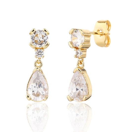 עגילי טיפת המלכות- זהב