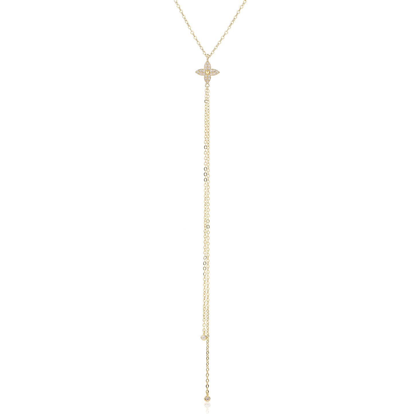 שרשרת תלתן זהב