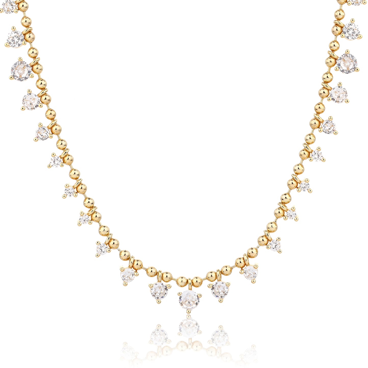 שרשרת אור ואושר- ציפוי זהב 14K