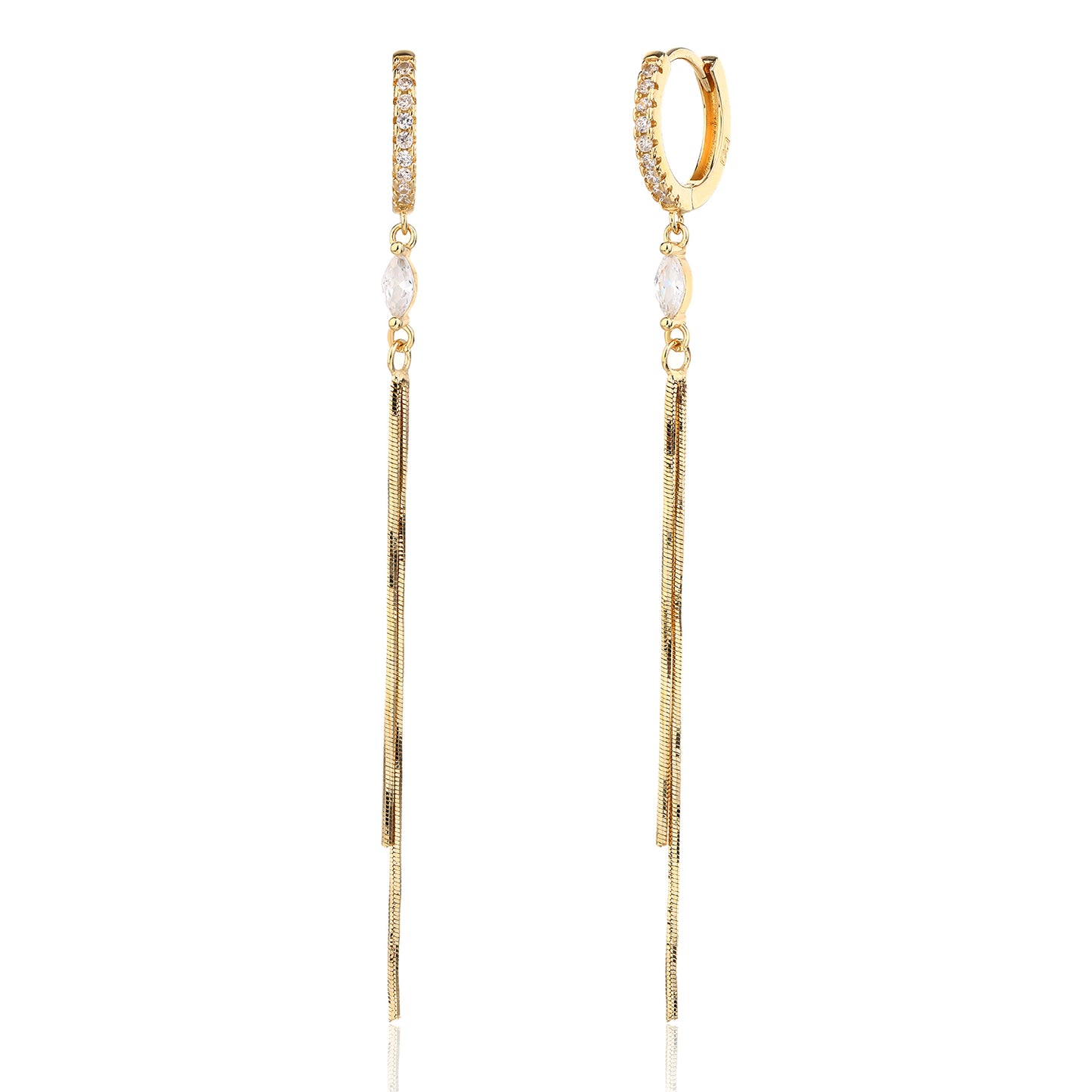 עגילי שירת הרוח- זהב