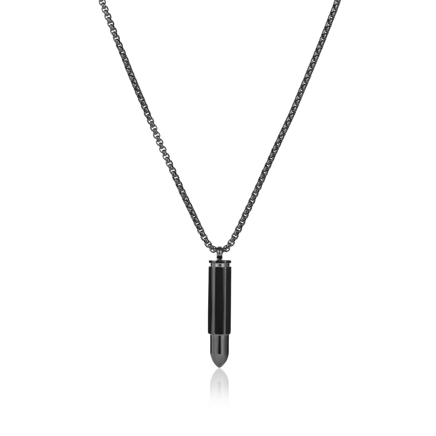 שרשרת הלוחם בצבע שחור לגבר