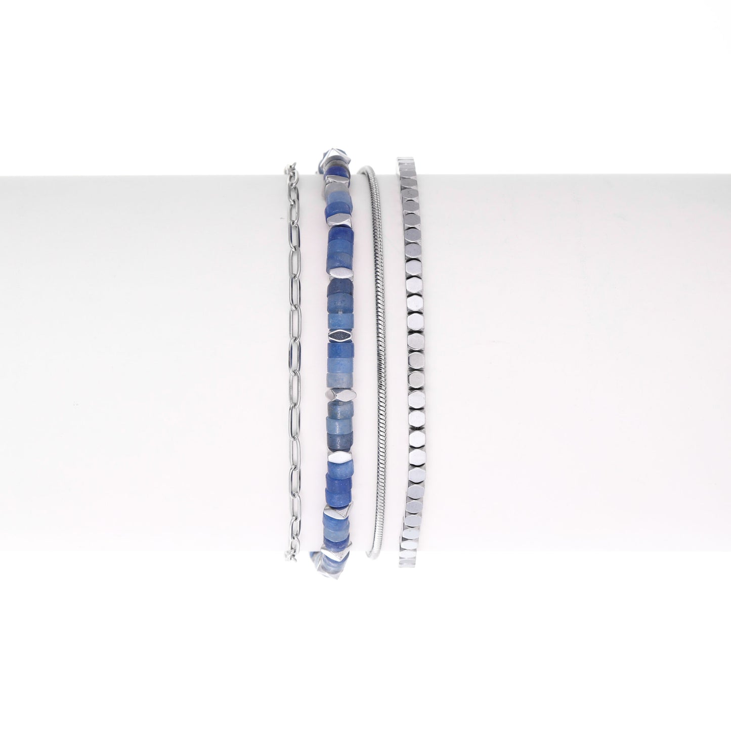 סט צמידים לגבר שמים בצבע כחול