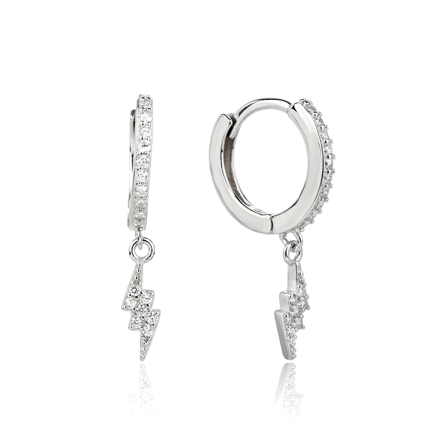 עגילי ברק הרעם- כסף